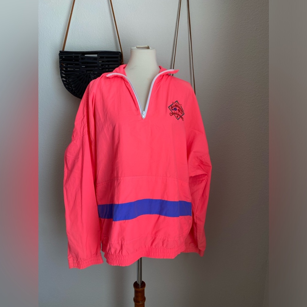 CYRK Neon Pink Retro Windbreaker